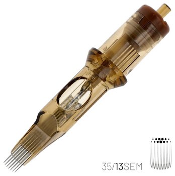 Тату-картриджі з голками Kwadron Soft Edge Magnum Картридж Medium Taper 35/13SEMMT 0,35 mm 1 шт. - 2