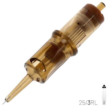 Тату-картриджі з голками Kwadron Hybrid System Round Liner Картридж Long Taper 25/3RLLT 0,25 mm 1 шт. - 2