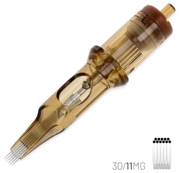 Тату-картриджі з голками Kwadron Magnum Картридж Long Taper 30/11MGLT 0,30 mm 1 шт. - 2