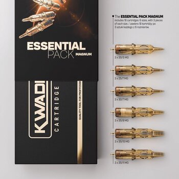 Kartridże igły do tatuażu Kwadron Magnum Essential Pack Zestaw cartridge 18 szt. - 3