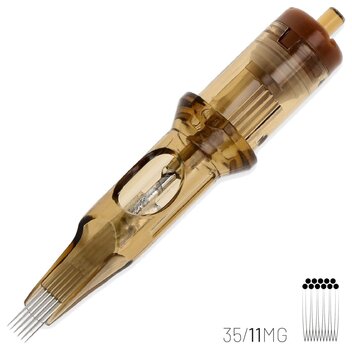 Тату-картриджі з голками Kwadron Magnum Картридж Long Taper 35/11MGLT 0,35 mm 1 шт. - 2