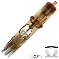 Тату-картриджі з голками Kwadron Magnum Картридж Long Taper 35/23MGLT 0,35 mm 1 шт. - 1