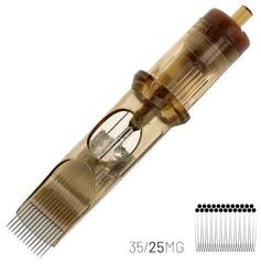 Тату-картриджі з голками Kwadron Magnum Картридж Long Taper 35/25MGLT 0,35 mm 1 шт. - 1