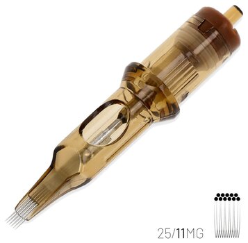Тату-картриджі з голками Kwadron Magnum Картридж Long Taper 25/11MGLT 0,25 mm 1 шт. - 2