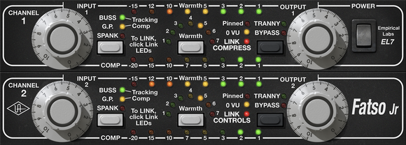 Procesador de efectos de complemento de software Universal Audio UAD Emperical Labs FATSO Tape Simulator (Producto digital) - 2