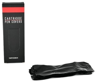 Аксесуари для тату-машинок Celtic Supply 34803 Захисні чохли для тату-ручки 5 x 15 cm Black 100 pcs - 2