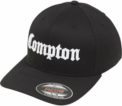 Hoed pet Compton Flexfit Cap Black/White S/M - 2
