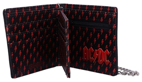 Cartera AC/DC Logo Lightning Leather with Chain Cartera - 5