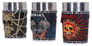 Taza / Vaso / Botella Metallica Pushead Art Collectible Set 3 pcs Chupito - 1