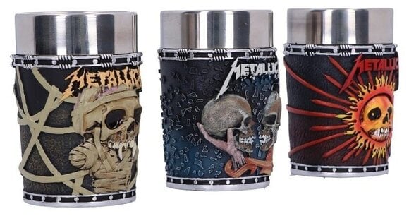 Taza / Vaso / Botella Metallica Pushead Art Collectible Set 3 pcs Chupito - 4