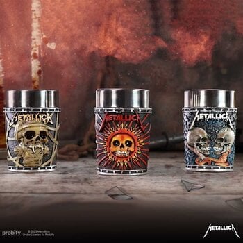 Taza / Vaso / Botella Metallica Pushead Art Collectible Set 3 pcs Chupito - 8
