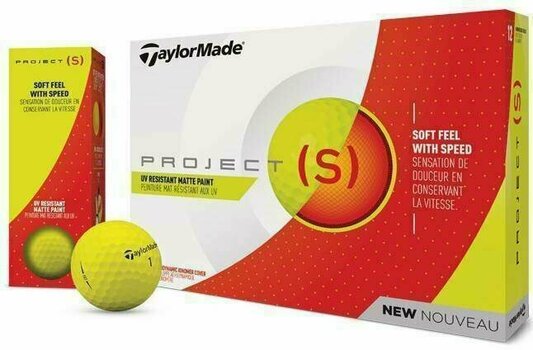 Piłka golfowa TaylorMade Project (s) Matte Yellow - 2