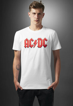 Tričko AC/DC Logo White M Tričko - 3
