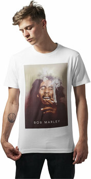 T-Shirt Bob Marley T-Shirt Smoke White S - 3