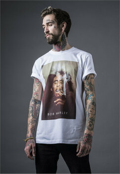 T-Shirt Bob Marley T-Shirt Smoke Weiß XL - 6