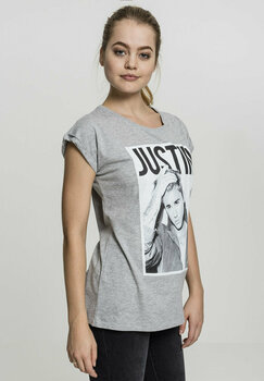 Skjorte Justin Bieber Skjorte Logo Heather Grey M - 4