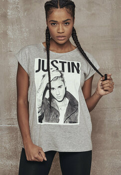 T-Shirt Justin Bieber T-Shirt Logo Heather Grey M - 6