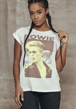 Skjorte David Bowie Skjorte Logo White S - 5