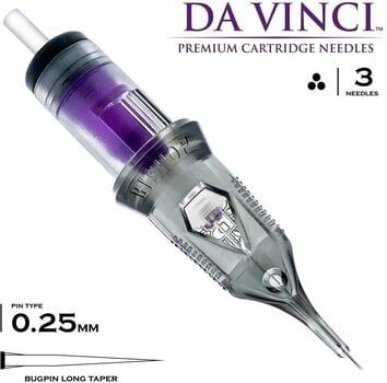 Тату-картриджі з голками Bishop Tattoo Supply Da Vinci V2 Round Liner Картридж 3RL 0,25 mm 1 шт. - 2