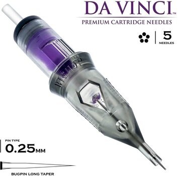 Тату-картриджі з голками Bishop Tattoo Supply Da Vinci V2 Round Liner Картридж 5RL 0,25 mm 1 шт. - 2
