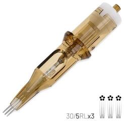 Tattoo Needle Cartridges Kwadron Whip Shading Cartridge Long Taper 30/5RLLTx3 0,30 mm 1 pc - 1