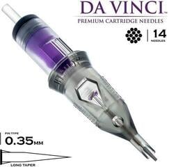 Тату-картриджі з голками Bishop Tattoo Supply Da Vinci V2 Round Liner Картридж 14RL 0,35 mm 1 шт. - 1