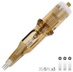 Тату-картриджі з голками Kwadron Whip Shading Картридж Long Taper 35/5RLLTx3 0,35 mm 1 шт. - 1