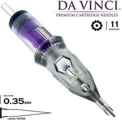 Тату-картриджі з голками Bishop Tattoo Supply Da Vinci V2 Round Liner Картридж 11RL 0,35 mm 1 шт. - 1