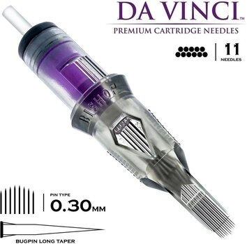 Tattoo Needle Cartridges Bishop Tattoo Supply Da Vinci V2 Curved Magnum Cartridge 11CM 0,30 mm 1 pc - 2