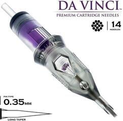 Тату-картриджі з голками Bishop Tattoo Supply Da Vinci V2 Round Shader Картридж 14RS 0,35 mm 1 шт. - 1