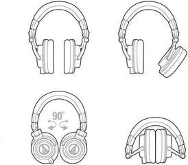 Студийни слушалки Audio-Technica ATH-M50XWH Студийни слушалки - 7