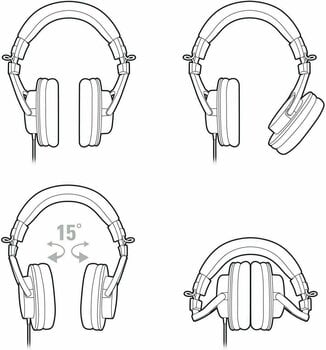 Studio Headphones Audio-Technica ATH-M30X - 3