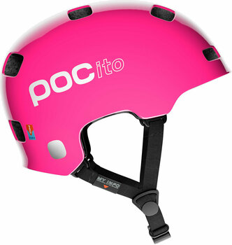 Dětská cyklistická helma POC POCito Crane Fluorescent Pink 51-54 Dětská cyklistická helma - 3