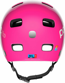 Kid Bike Helmet POC POCito Crane Fluorescent Pink 51-54 Kid Bike Helmet - 4
