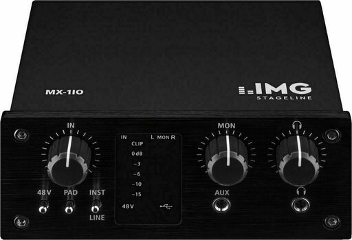 USB audio prevodník - zvuková karta IMG Stage Line MX-1IO - 2