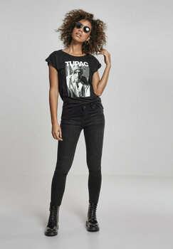 T-Shirt 2Pac T-Shirt Bandana Female Black XS - 6