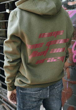 Felpa con cappuccio Kanye West Name One Green S Felpa con cappuccio - 6