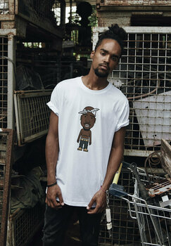T-shirt 2Pac LA Sketch White S T-shirt - 6