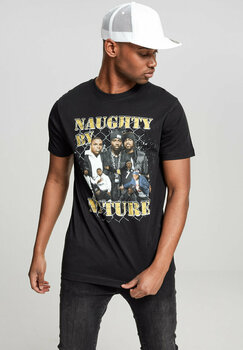T-Shirt Naughty by Nature T-Shirt 90s Unisex Black S - 5