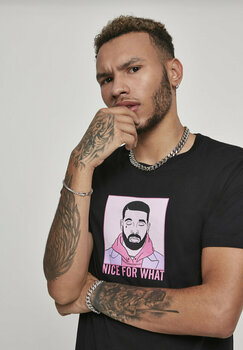 T-shirt Drake T-shirt Nice For What Noir M - 5