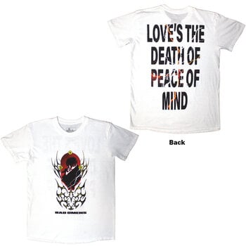 T-Shirt Bad Omens The Death Of Peace Of Mind (Back Print) Short Sleeve T-Shirt White S - 3