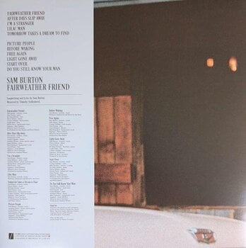 Vinyl Record Sam Burton - Fairweather Friend (White Bone Coloured) (LP) - 3
