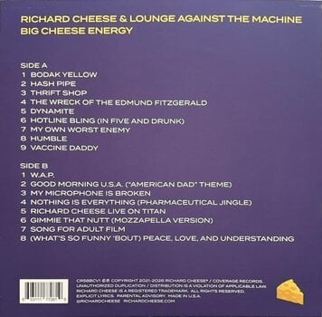 Вінілові платівки Richard Cheese - Big Cheese Energy (Limited Edition) (Transparent Yellow Coloured) (LP) - 3