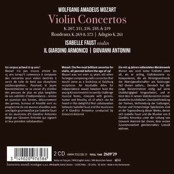 CD de música Giovanni Antonini & Isabelle Faust & Il Giardino Armonico - Mozart: Violin Concertos Nos. 1-5, 2 Rondos (Limited Edition) (2 CD) - 2