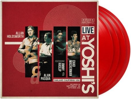 Disque vinyle Allan Holdsworth & Alan Pasqua & Jimmy Haslip & Chad Wackerman - Live At Yoshi's (20th Anniversary/Limited Edition) (Remastered) (Translucent Red Coloured) (180 g) (4 LP) - 2