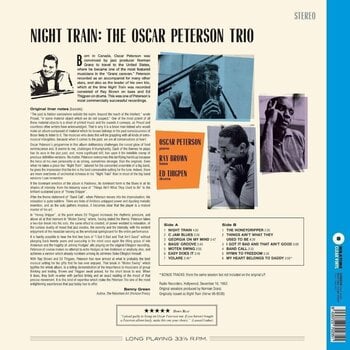 Δίσκος LP The Oscar Peterson Trio - Night Train (Limited Edition) (Crystal Clear Coloured) (180 g) (LP) - 2