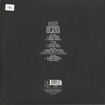 Vinyl Record Pulp - Different Class (Limited/Special Edition) (Gatefold) (Remastered) (Clear Coloured) (2 LP) - 3
