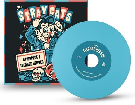 LP plošča Stray Cats - Stampede / Teenage Heaven (Blue Coloured) (7" SP) - 2