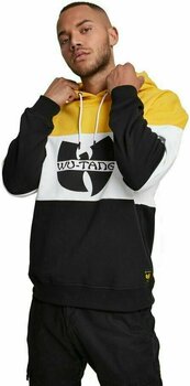 Luvtröja Wu-Tang Clan Block Hoody Black/White/Yellow L - 2