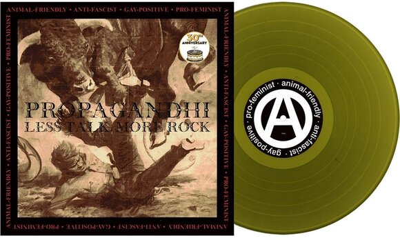 Disco in vinile Propagandhi - Less Talk, More Rock (Reissue) (30th Anniversary Edition) (Olive Green Coloured) (LP) - 2